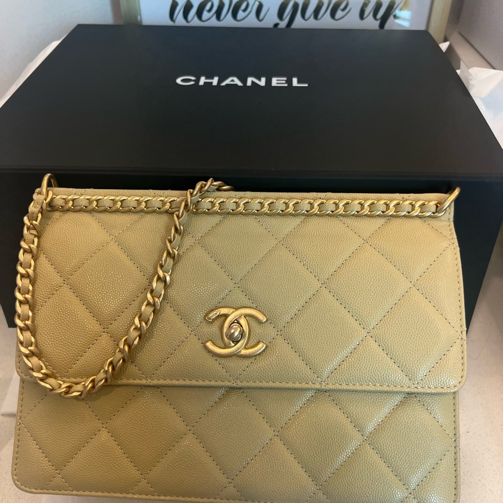 23A Dark beige Chanel flap bag